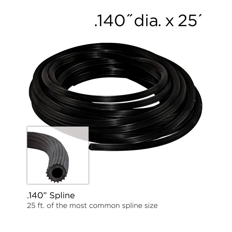 ADFORS Saint-Gobain ADFORS Charcoal Screen Repair Kit, 36 inches x 84 inches - Includes Spline & Spline Tool - DIY Window & Door Mesh Repair, Durable, Charcoal-Colored. - Image 3